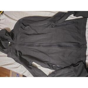 Fabletics Women's Grey Hooded Zip-Up Activewear Jacket